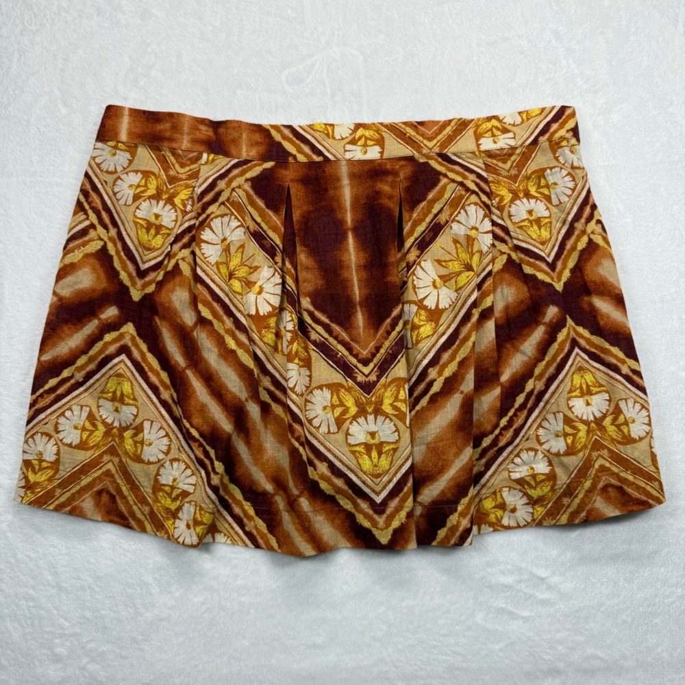 Free People Kendra Print Strapless Top Sierra combo Women's Size M READ